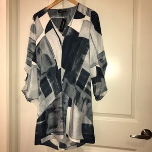 Silk Kenneth Cole draped dress